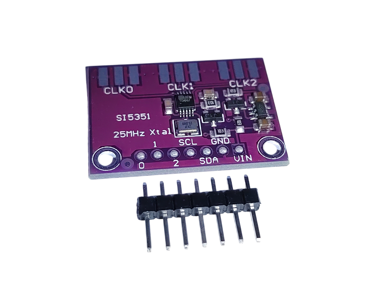 Si5351A I2C generátor hodinového signálu 8 kHz – 160 MHz (3–5 V DC)