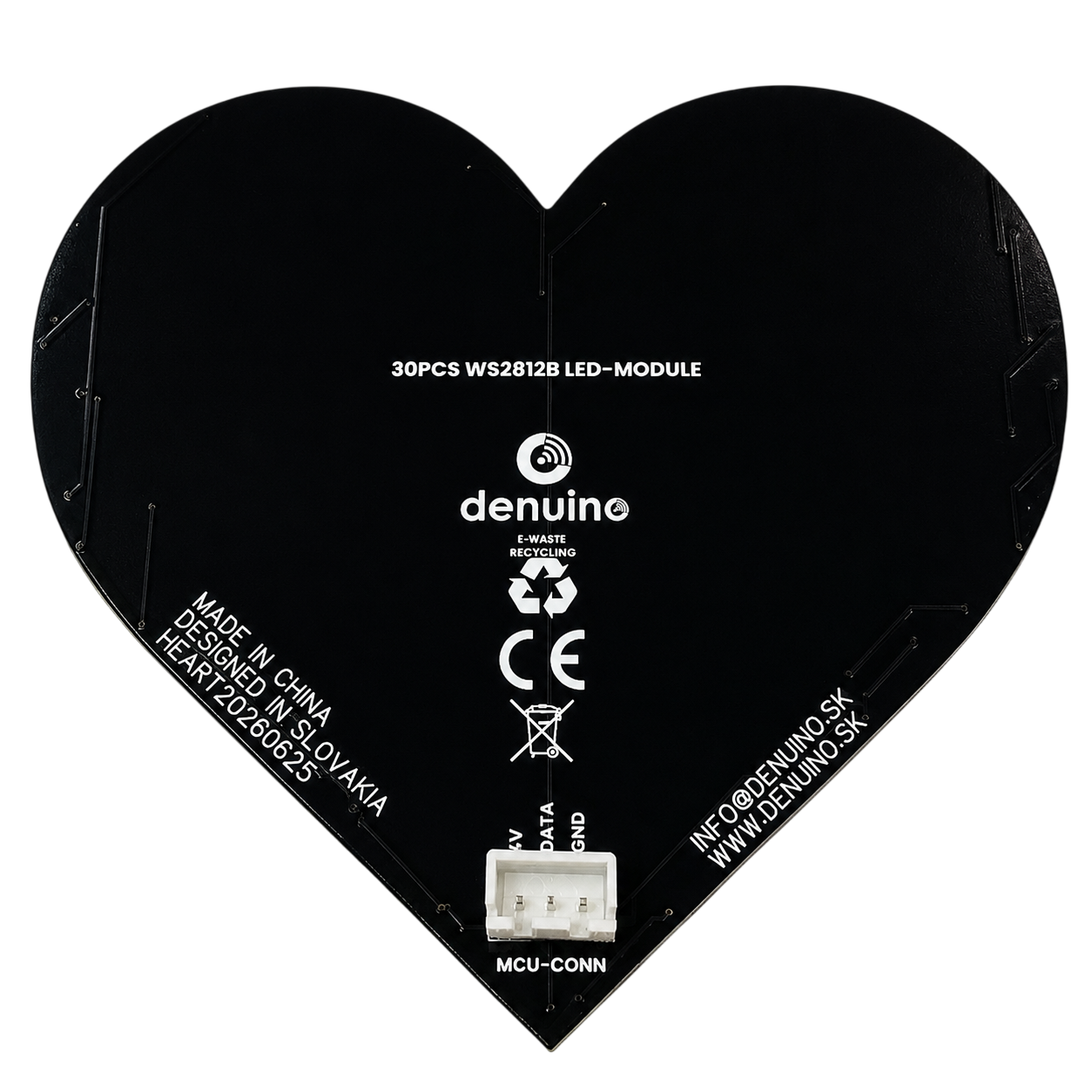 WS2812B LED srdce – 30 adresovatelných RGB LED image 3